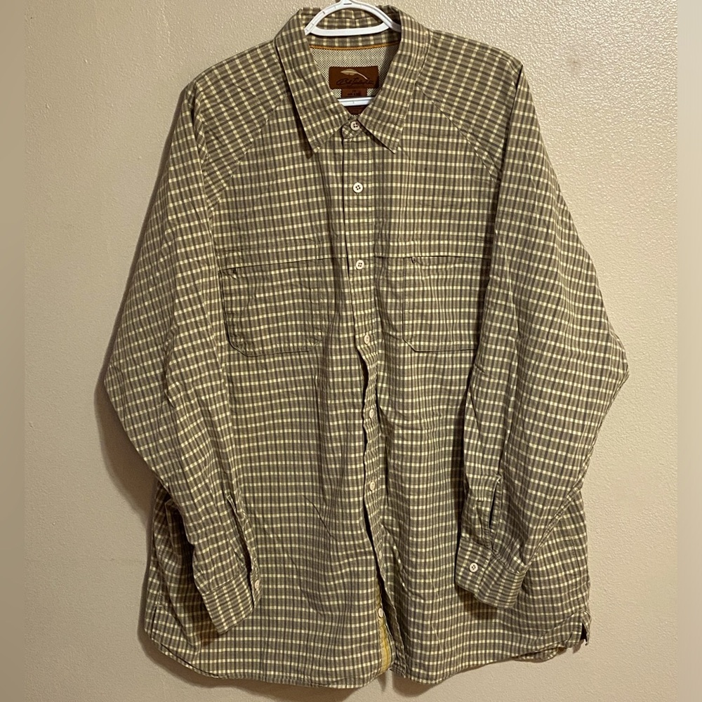 Two Pocket Green and Brown Bob Finkel Flannel